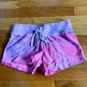 Hard Tail Forever Low Rise Terry Short Size Girls Large (14) in Neon Tie Dye